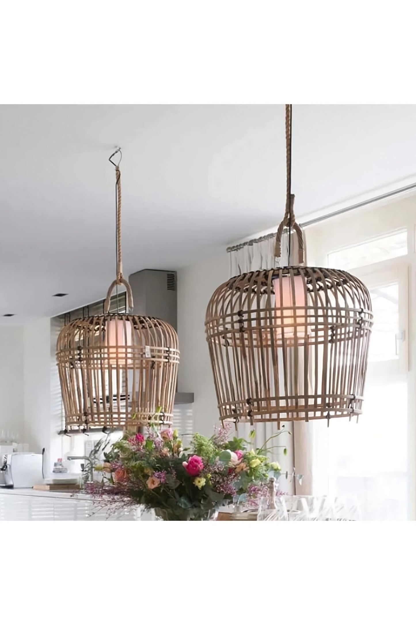 Lampu Gantung Sangkar Bambu | Riviera Maison San Carlos