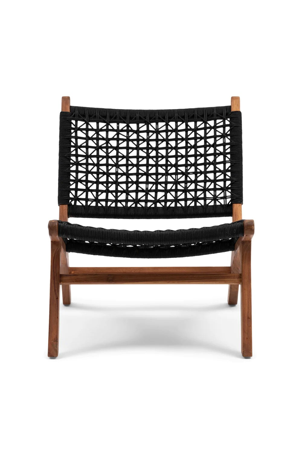 Black Rope Outdoor Lounge Chair | Rivièra Maison El Nido