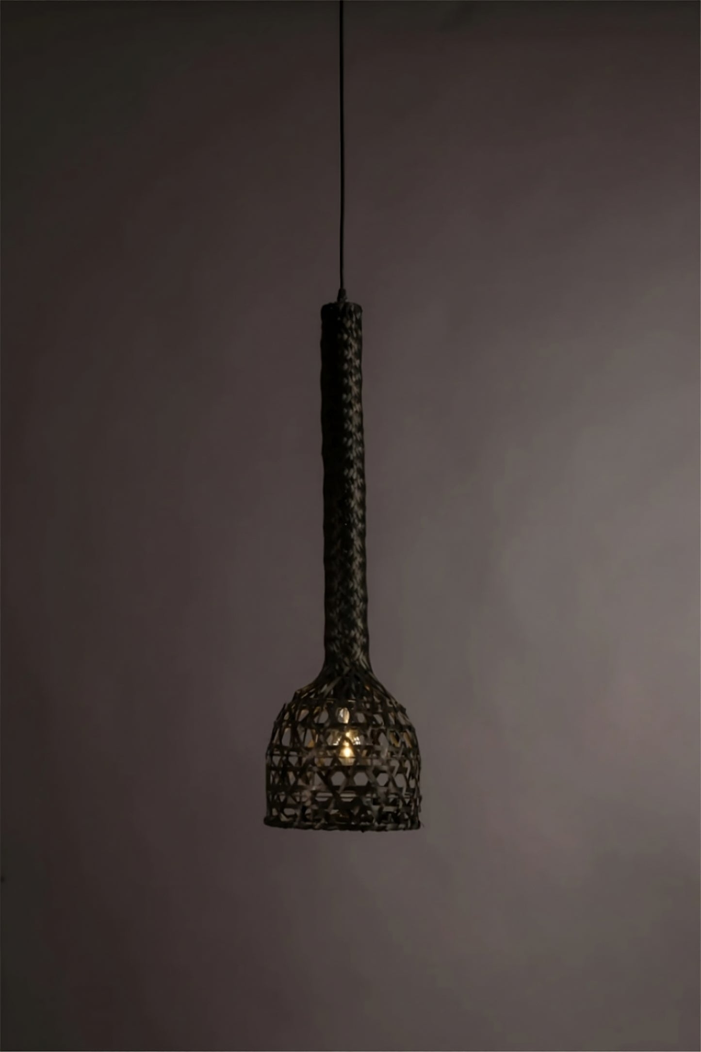 Lampu Gantung Bambu Hitam | Boo Tulang Belanda