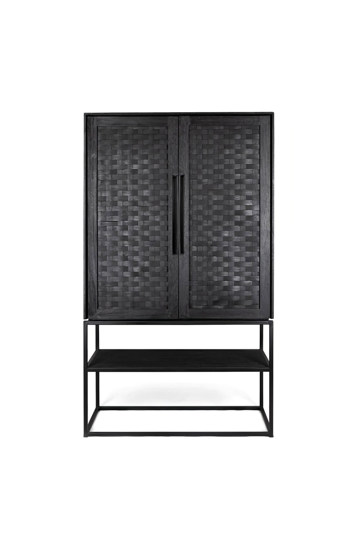 Black Rattan 2-Door Cabinet | dBodhi Karma