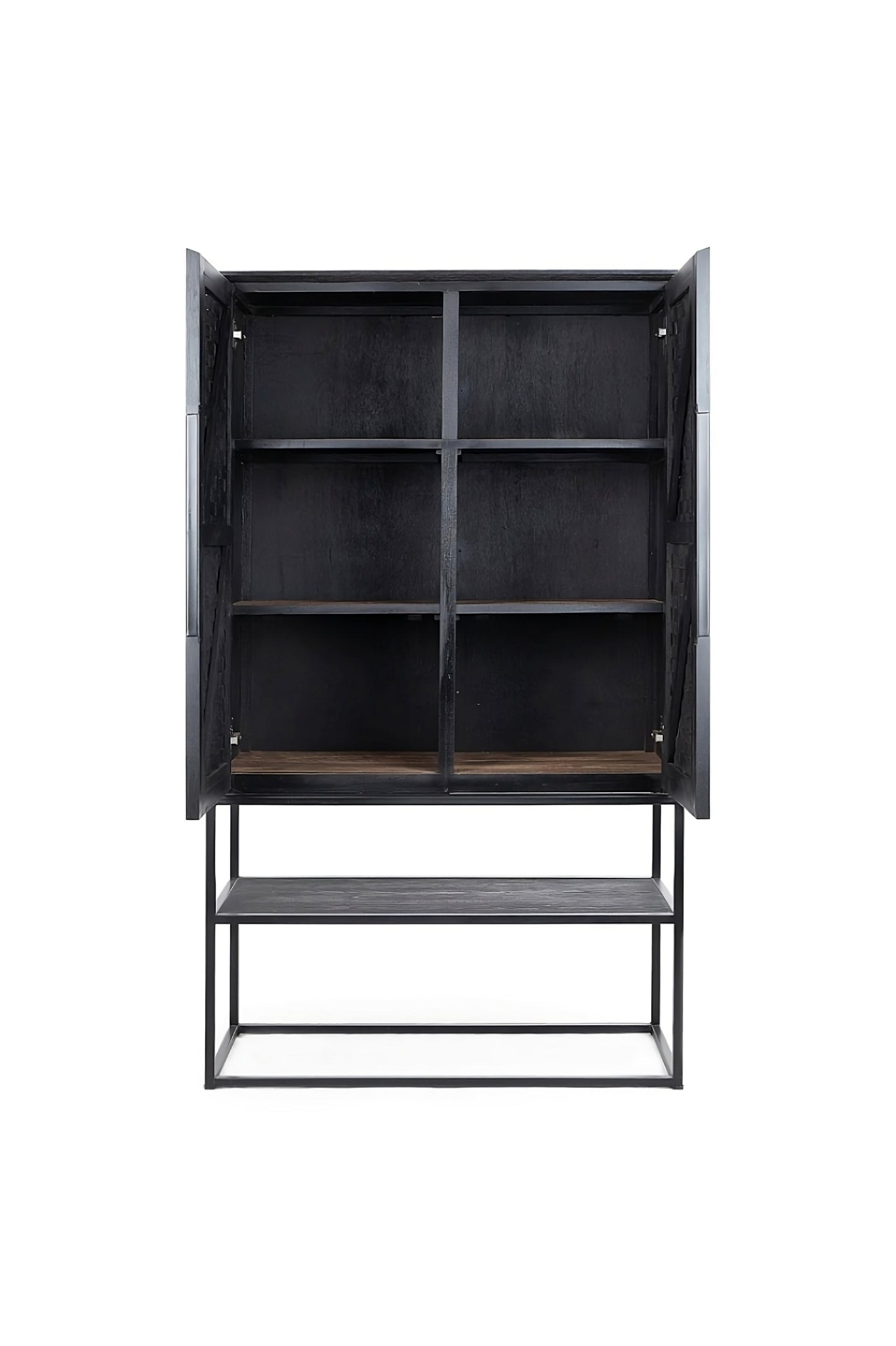Black Rattan 2-Door Cabinet | dBodhi Karma