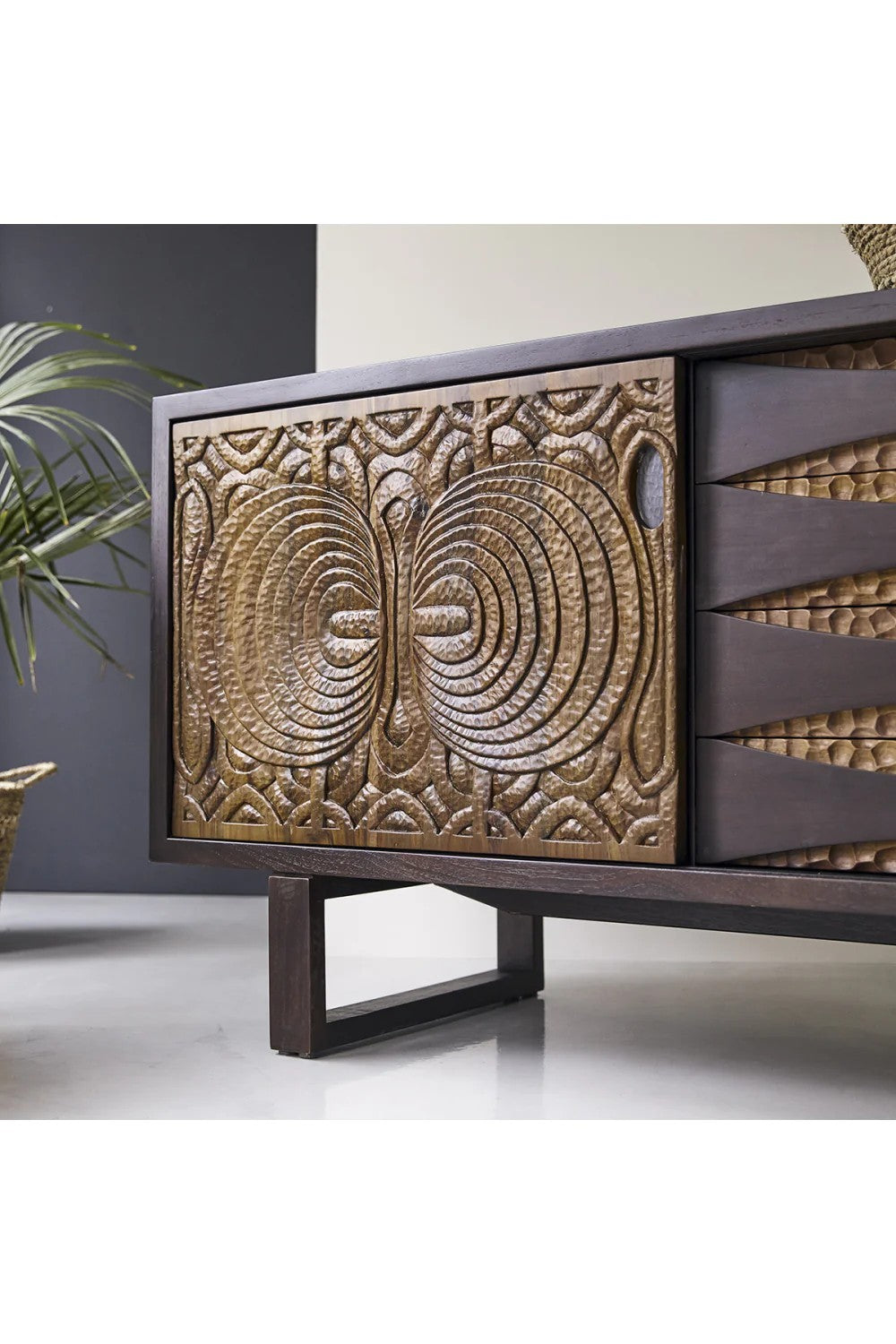 Carved Teak Sideboard | Tikamoon Frida