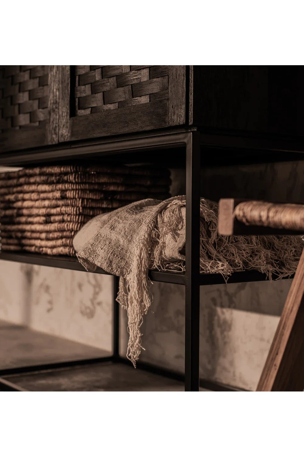 Charcoal Wooden Industrial Cabinet | dBodhi Karma