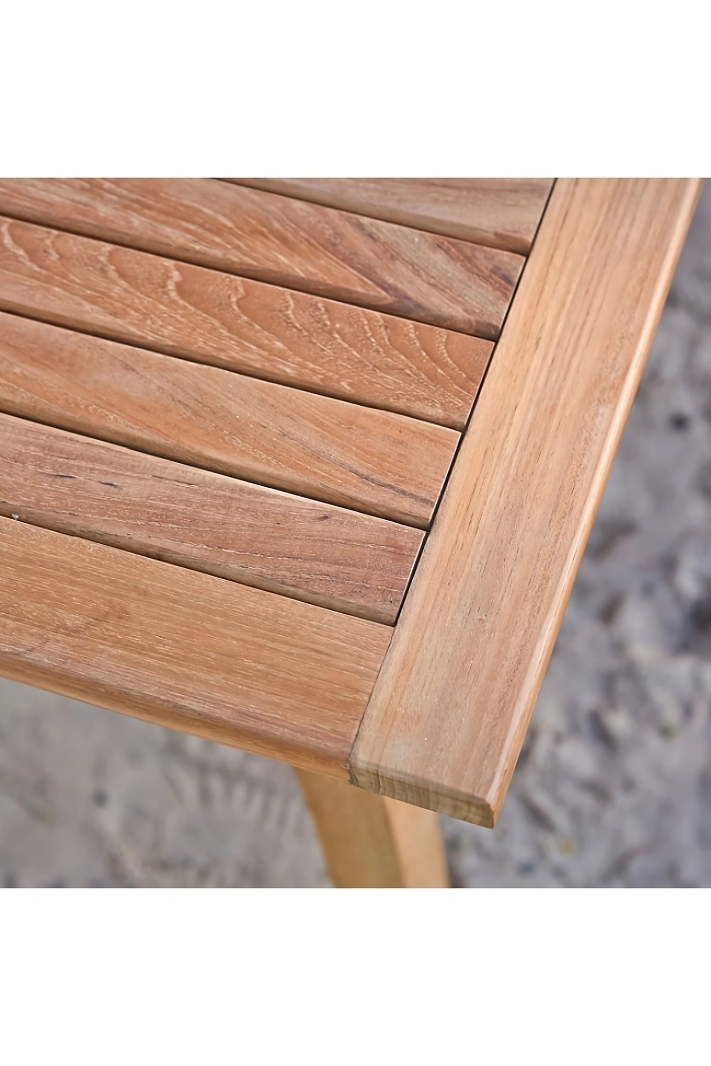 Classic Minimalist Teak Garden Table | Tikamoon Pamoa