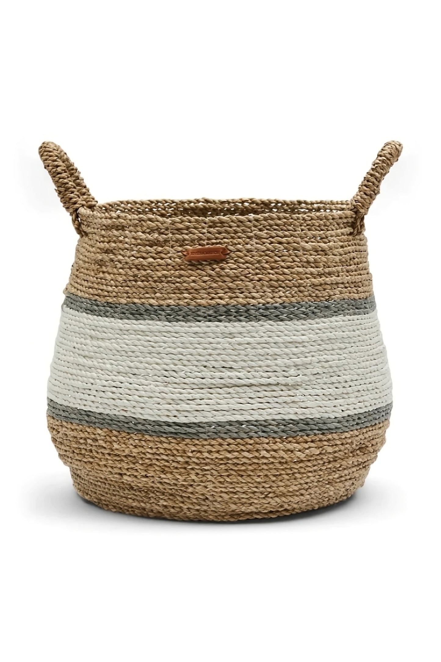 Hand-painted Seagrass Basket Set (2) | Rivièra Maison Ocean Breeze
