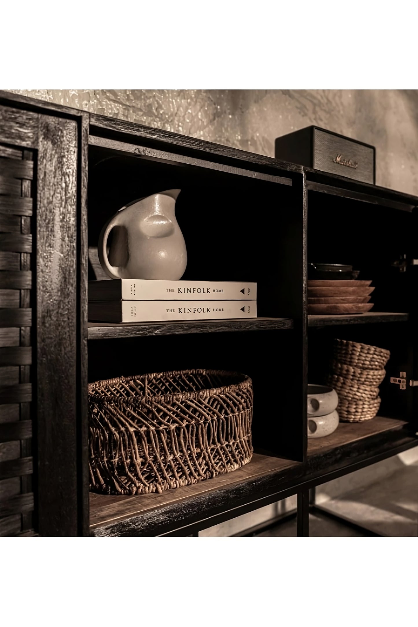 Handwoven Rattan 3-Door High Dresser | dBodhi Karma