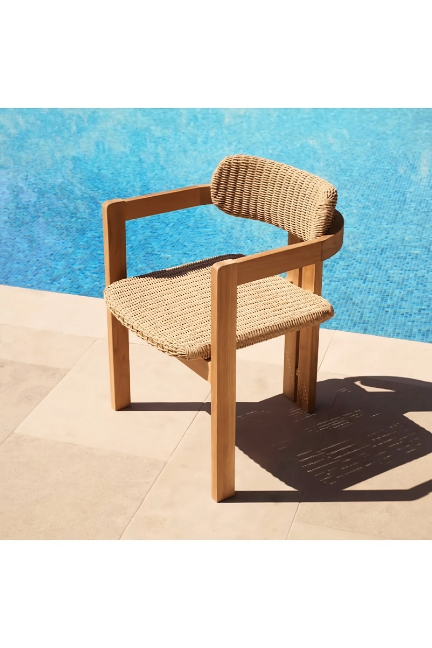 Modern Wooden Outdoor Dining Chair | Eichholtz Donato