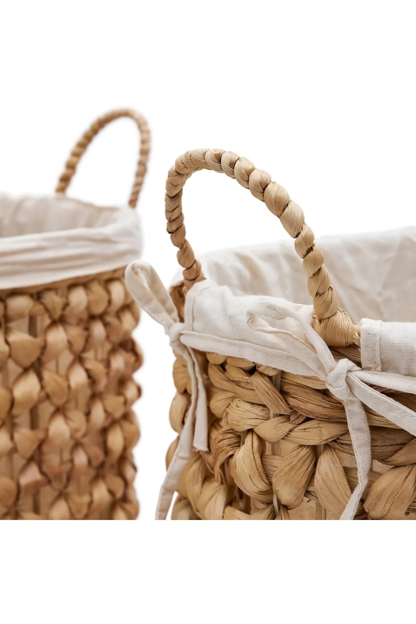 Natural Fiber Clothes Baskets (2) | La Forma Tressa