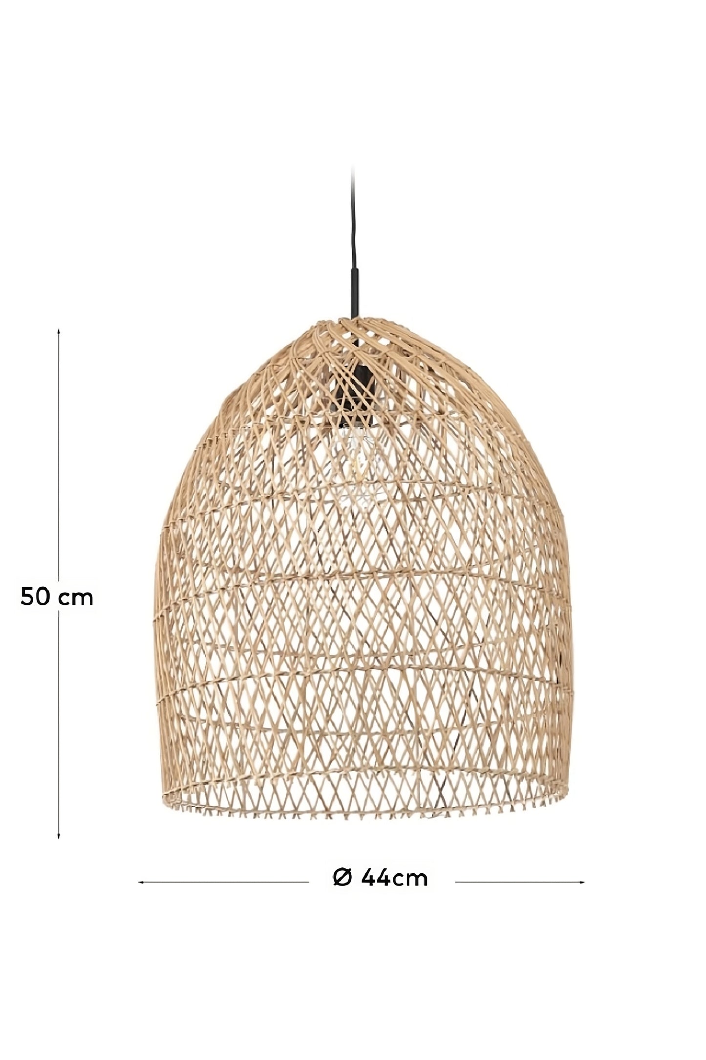 Natural Rattan Fiber Light Shade | La Forma Domitila