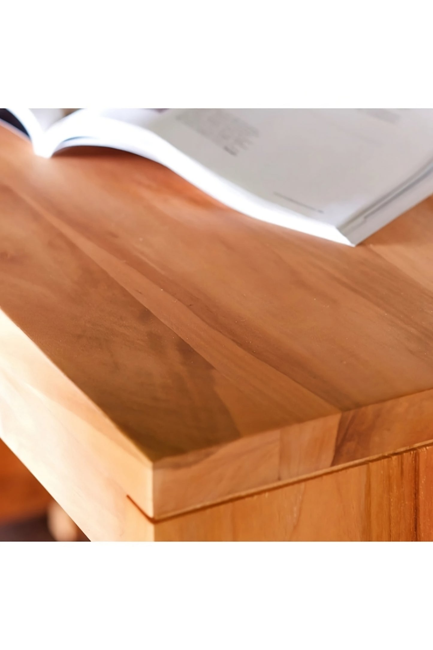 Natural Teak Modern Desk | Tikamoon Eden