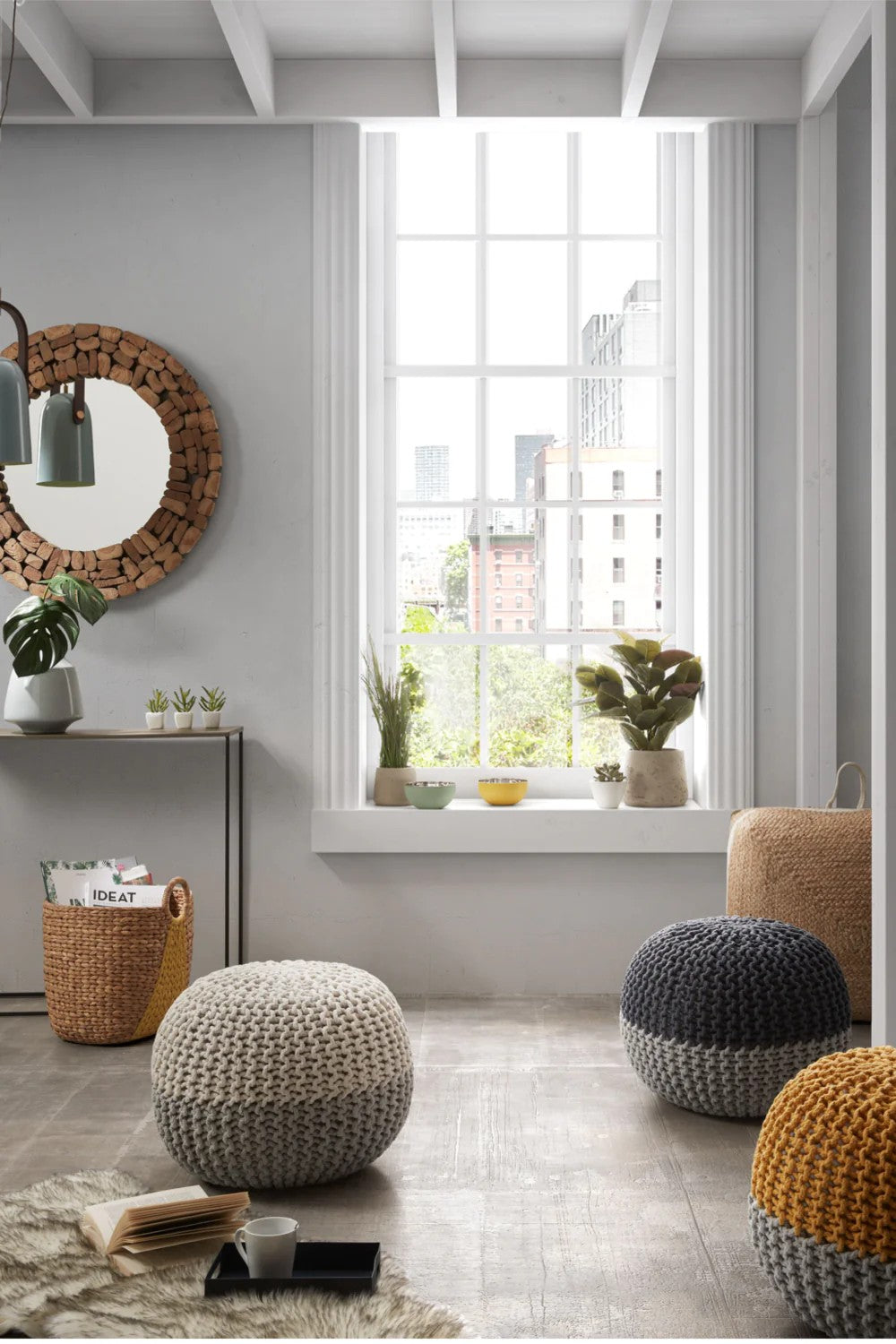 Recycled Wood Accent Mirror | La Forma Eliptic