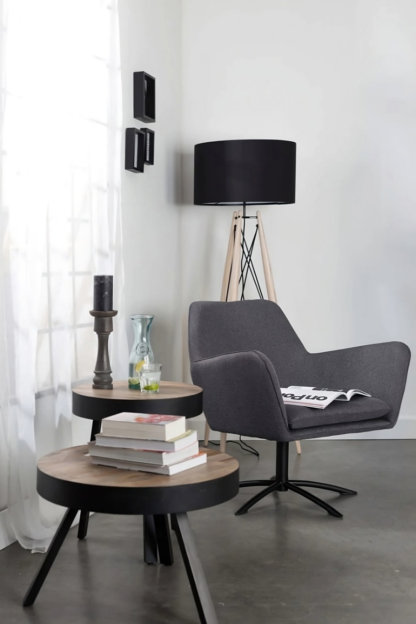 Round Teak End Table | DF Suri