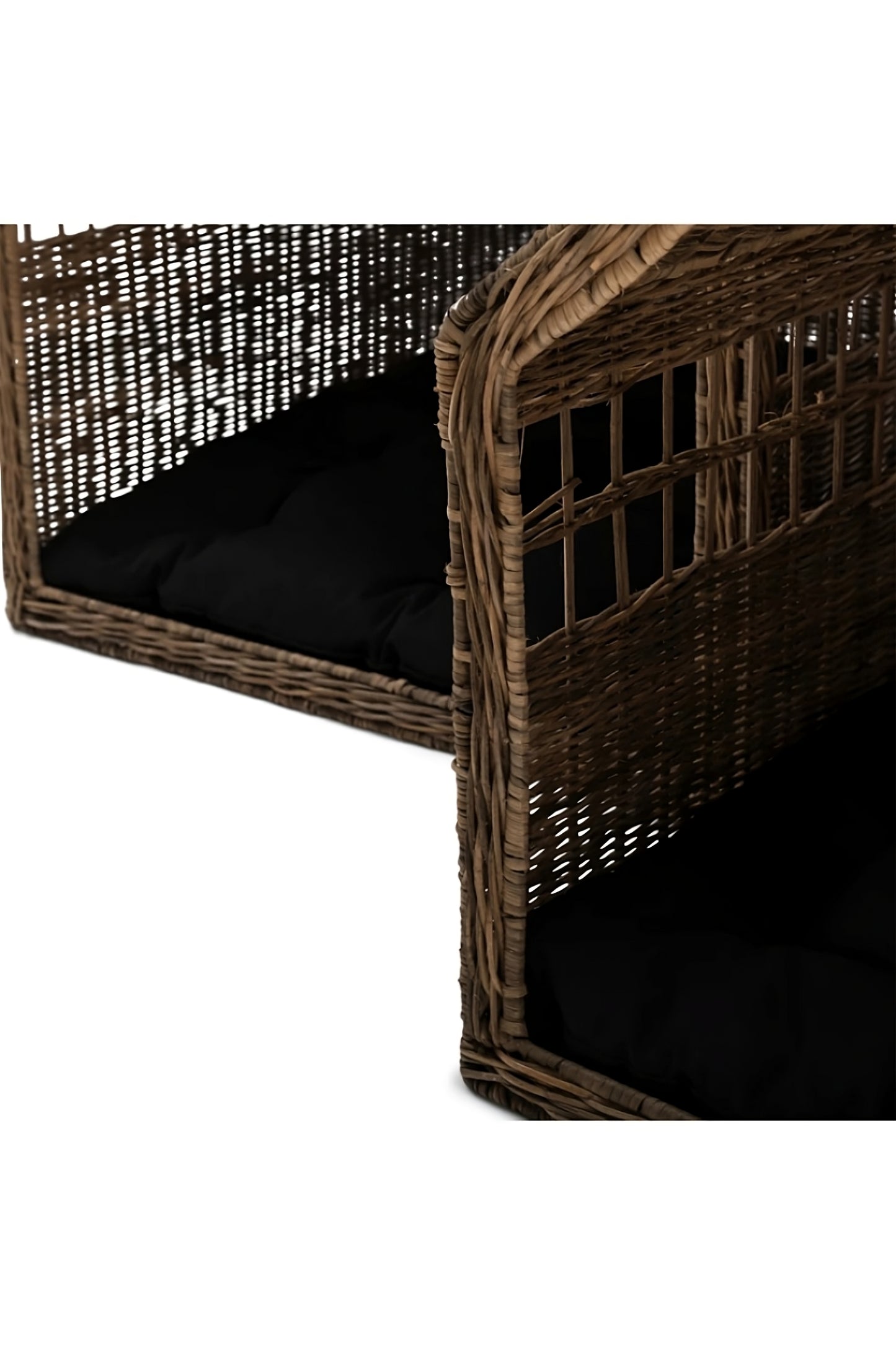 Set Keranjang Anjing Rotan Pedesaan (2) | Rumah Maison Riviera