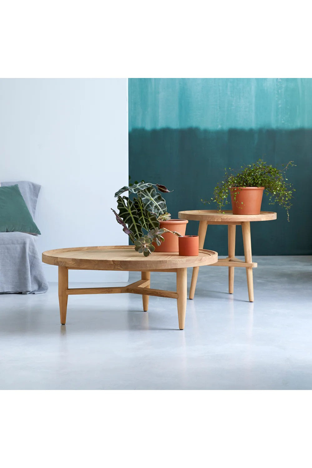 Solid Teak Side Table | Tikamoon Paola