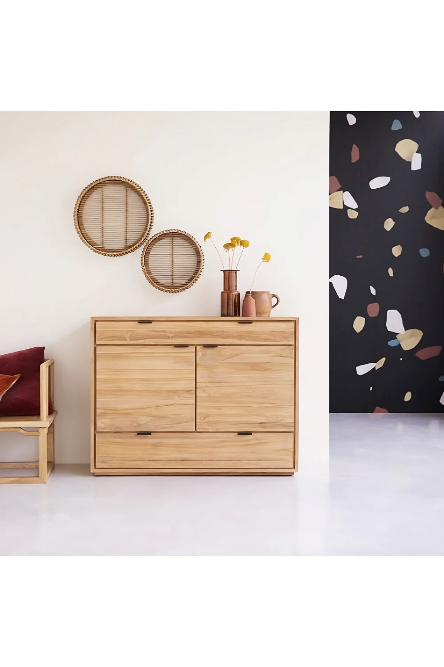 Solid Teak Sideboard | Tikamoon Senson