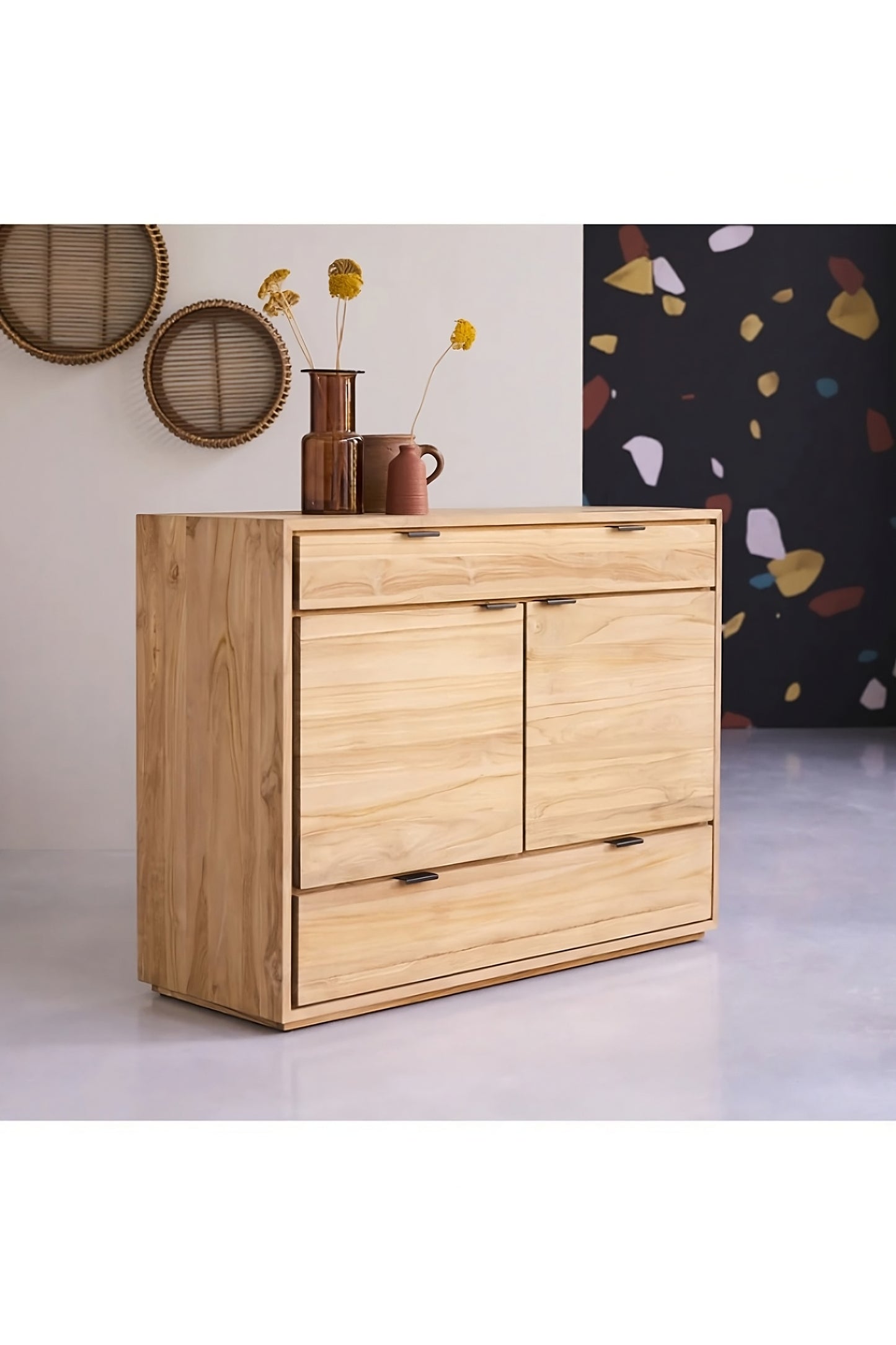 Solid Teak Sideboard | Tikamoon Senson