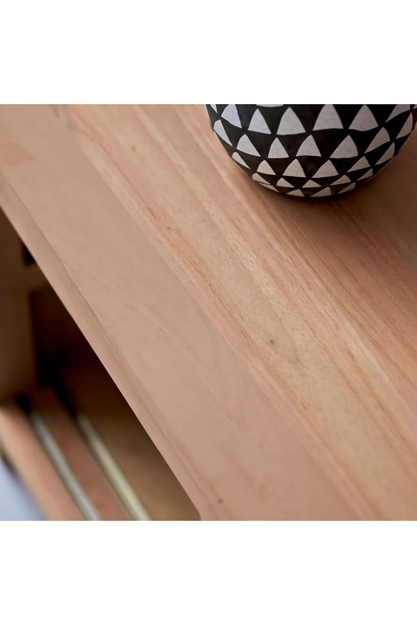 Solid Teak TV Stand | Tikamoon Coffee Tek Slide
