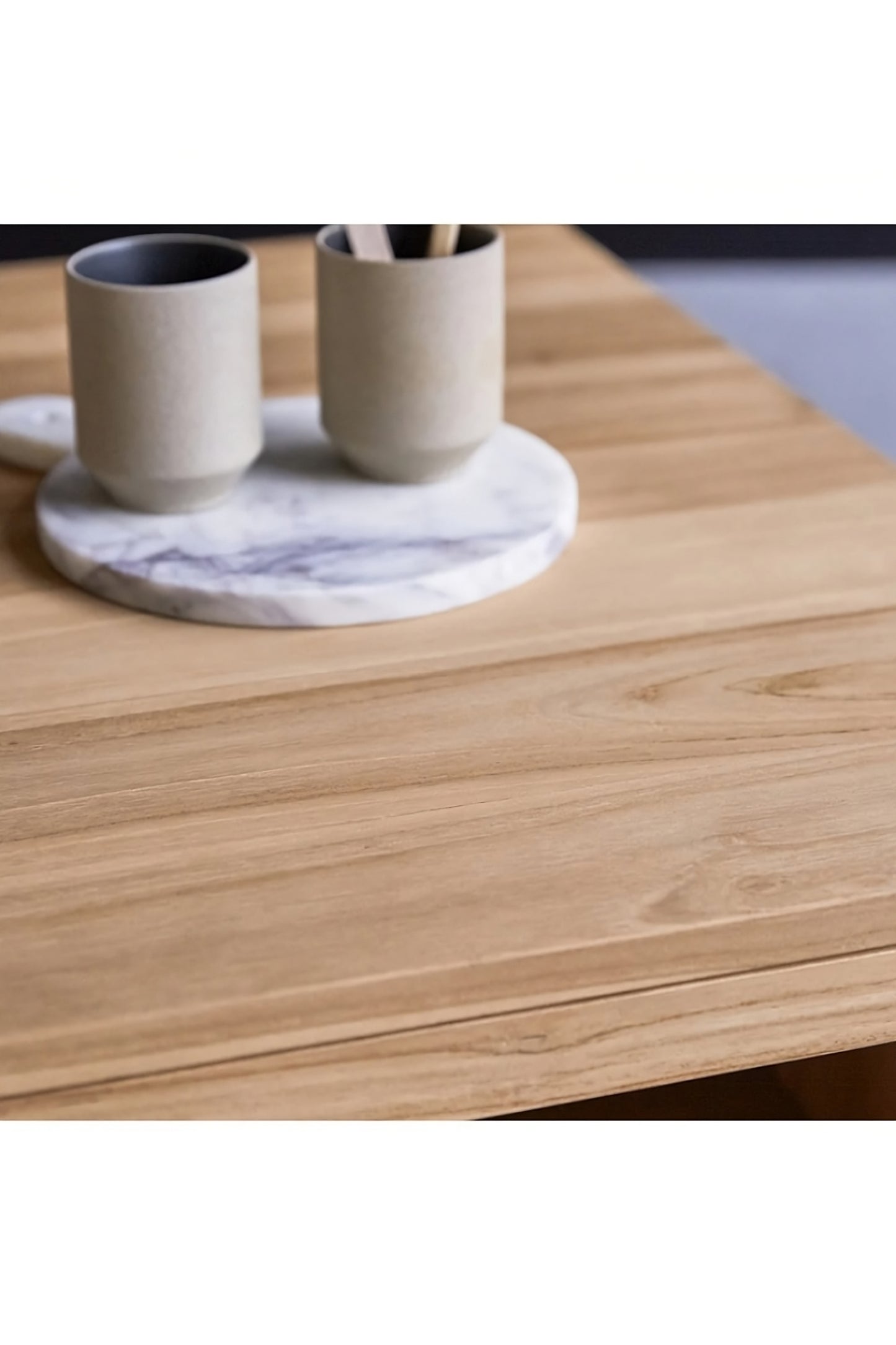 Square Solid Teak Coffee Table | Tikamoon Anoa 80