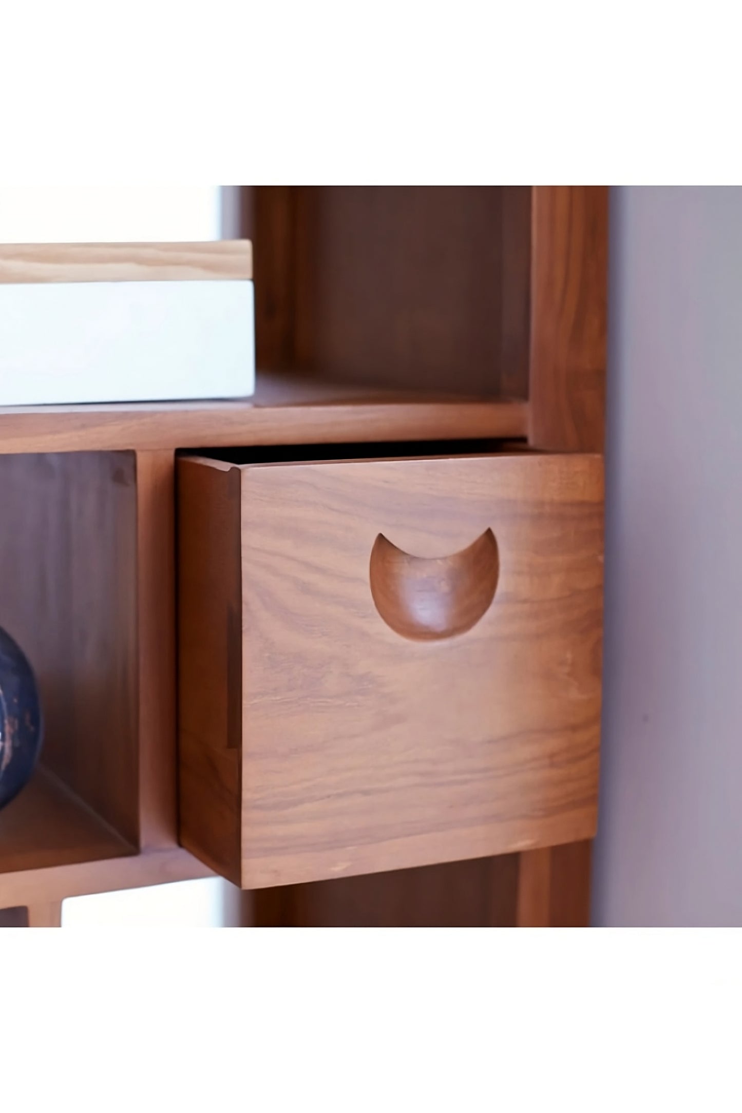 Teak Modern Bookcase | Tikamoon Zen Alco