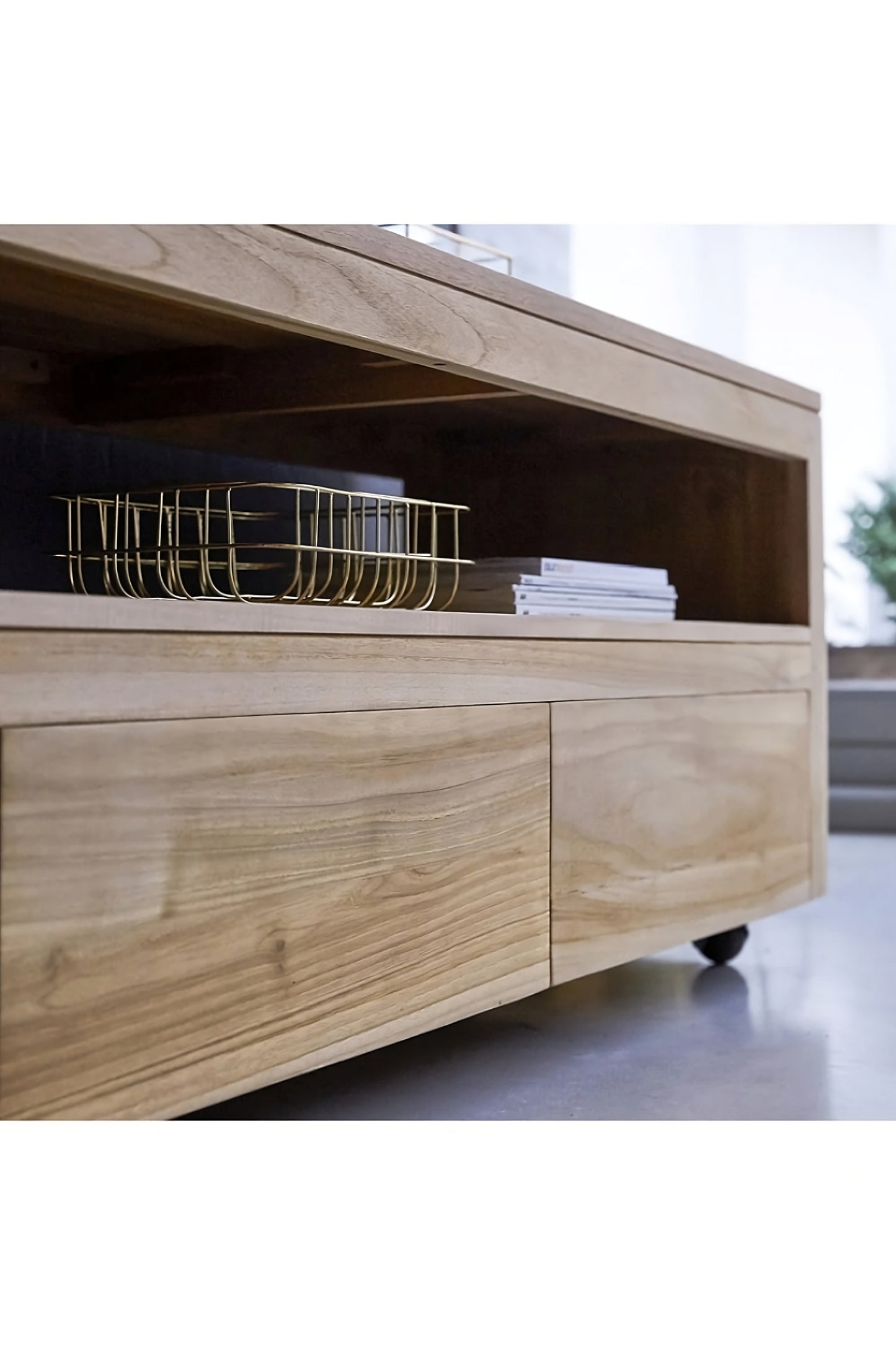 Stand TV Jati Modern Minimalis | Tikamoon Anoa