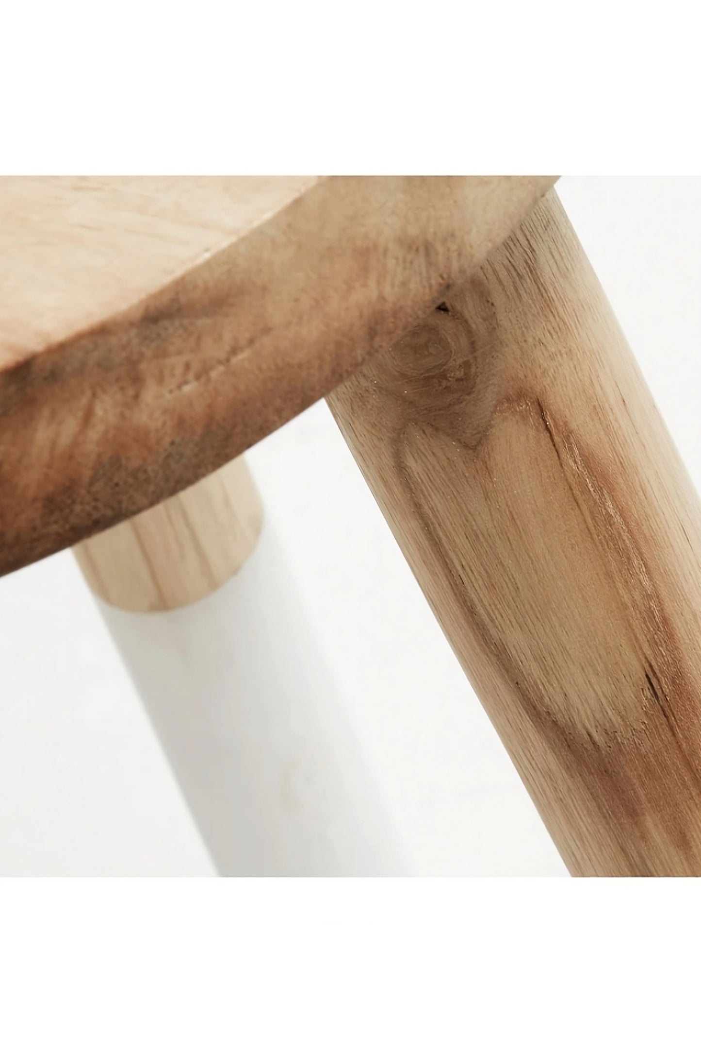 Teak Wood Accent Stool (2) | La Forma Crosby
