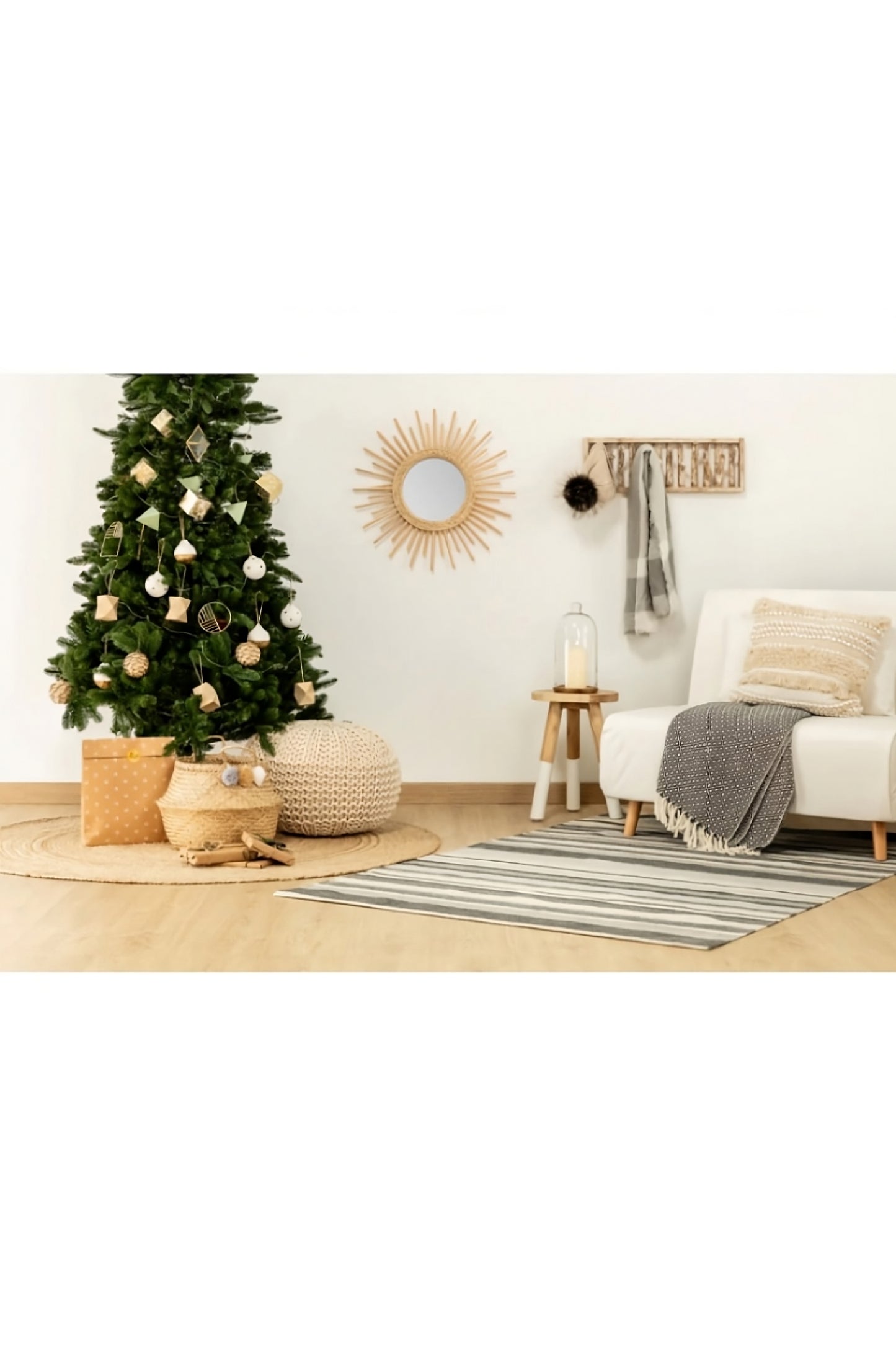 Teak Wood Accent Stool (2) | La Forma Crosby