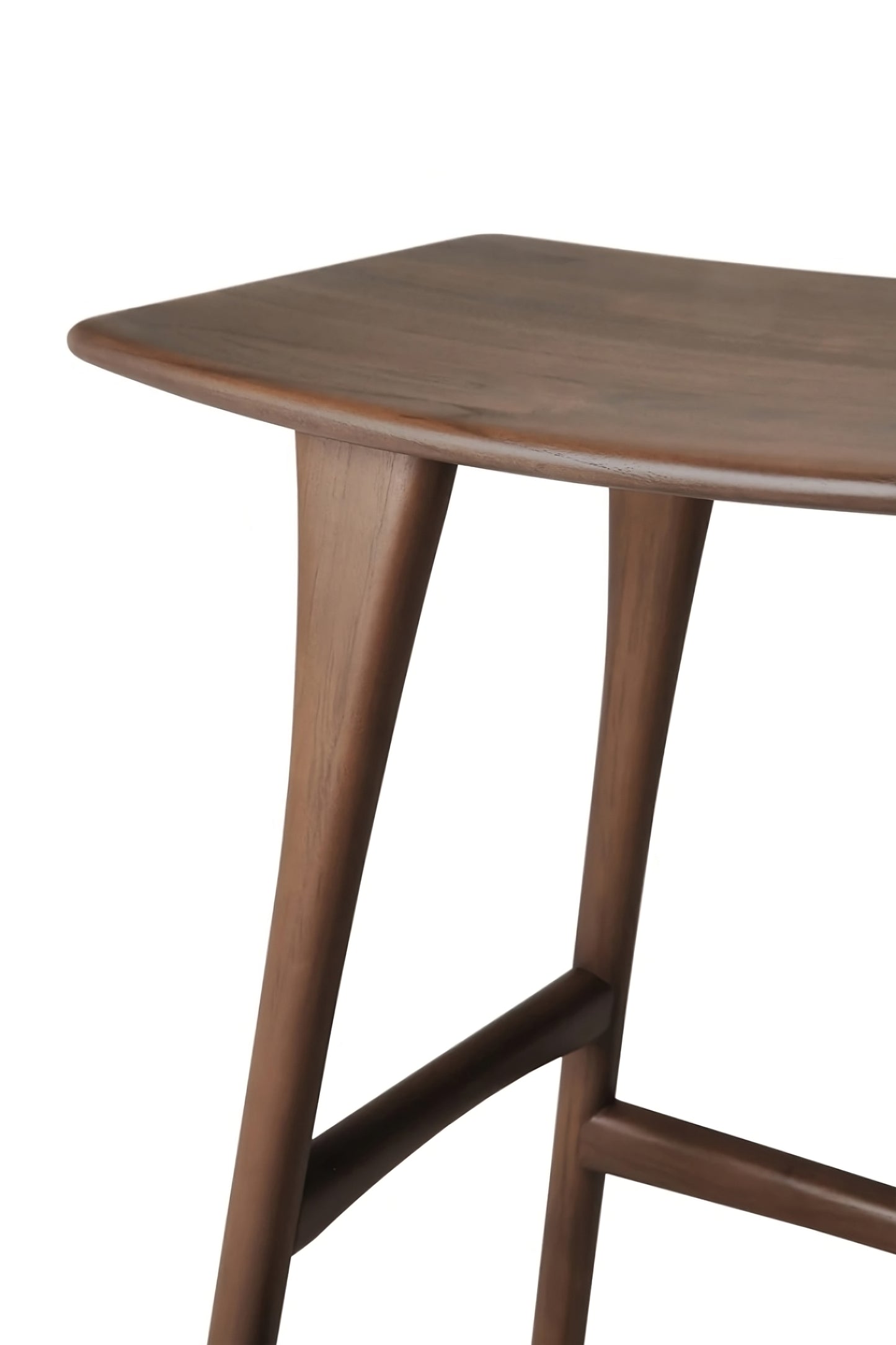 Varnished Teak Counter Stool | Ethnicraft Osso