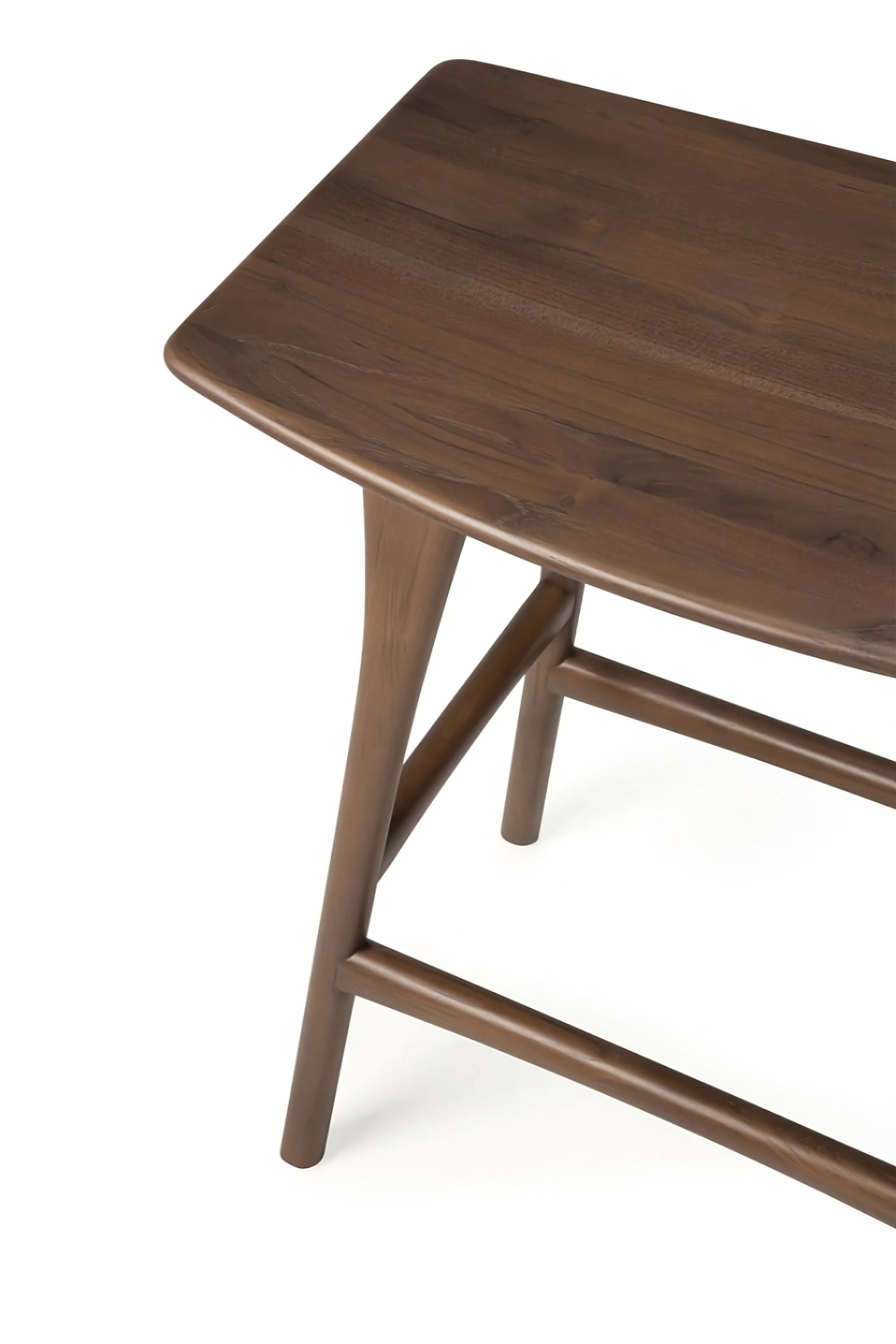 Varnished Teak Counter Stool | Ethnicraft Osso