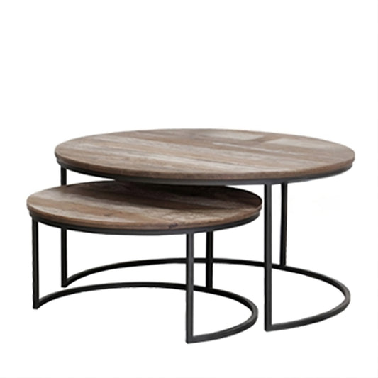 Round coffee table (set of 2 pcs.)