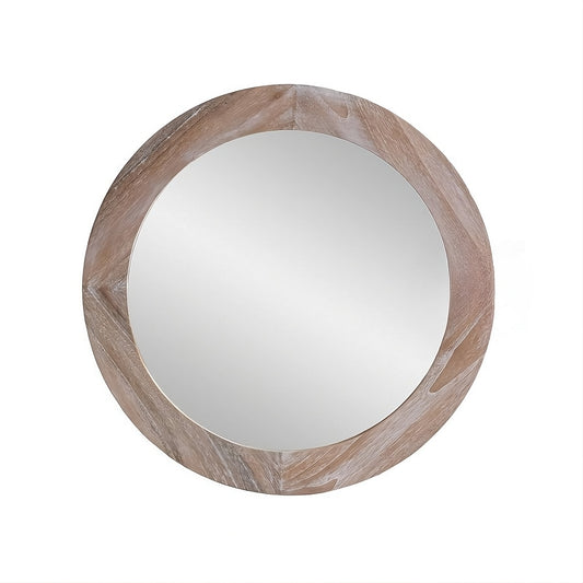 Mirror round 65 (white wash)
