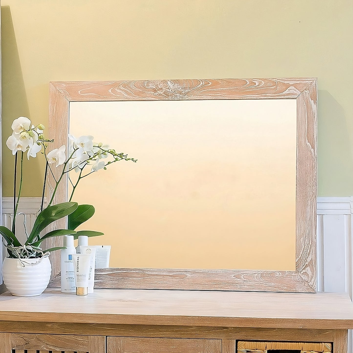 Mirror 90 (white wash)