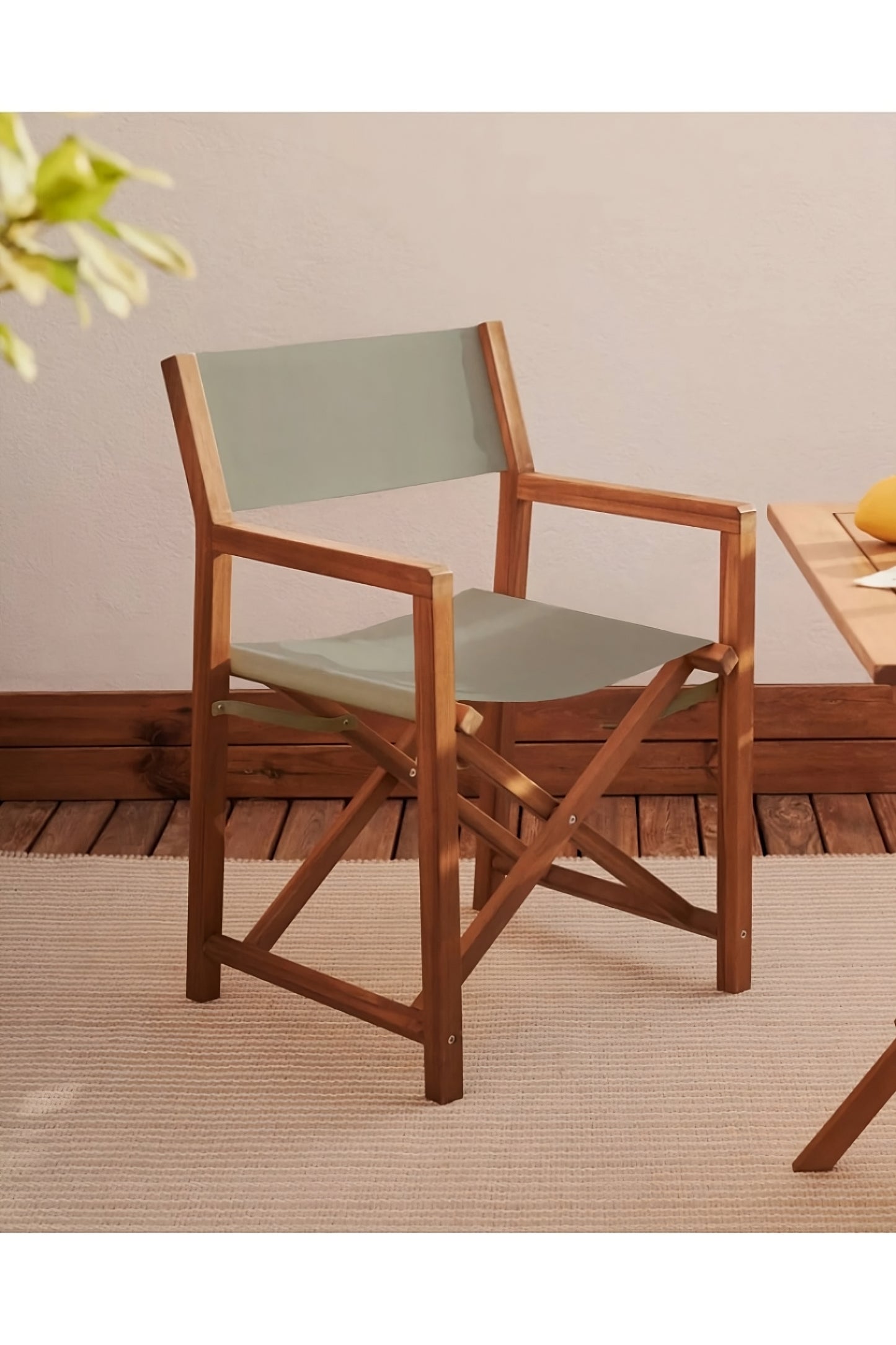 Acacia Frame Folding Outdoor Chair (2) | La Forma Thianna