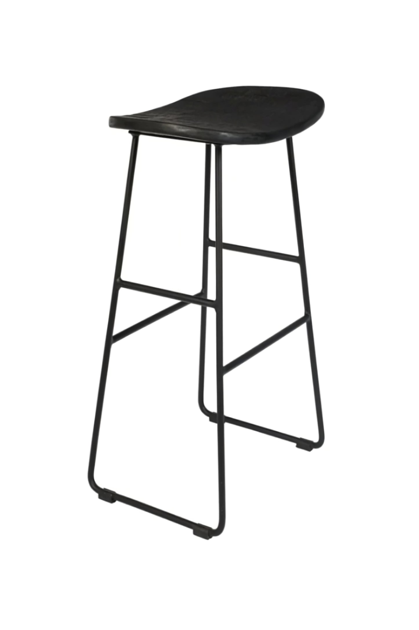 Black Saddle Counter Stool | DF Tangle