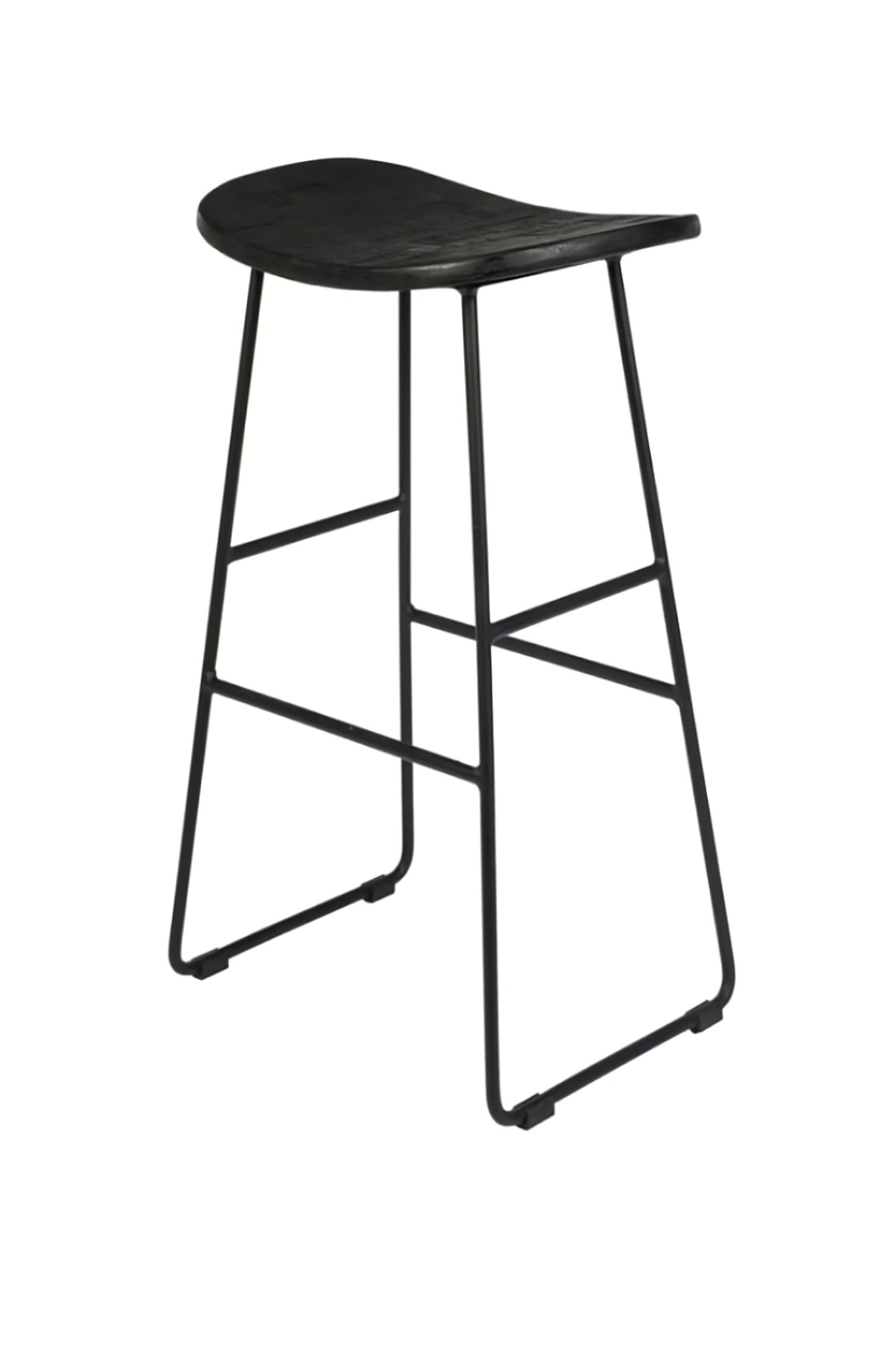 Black Saddle Counter Stool | DF Tangle