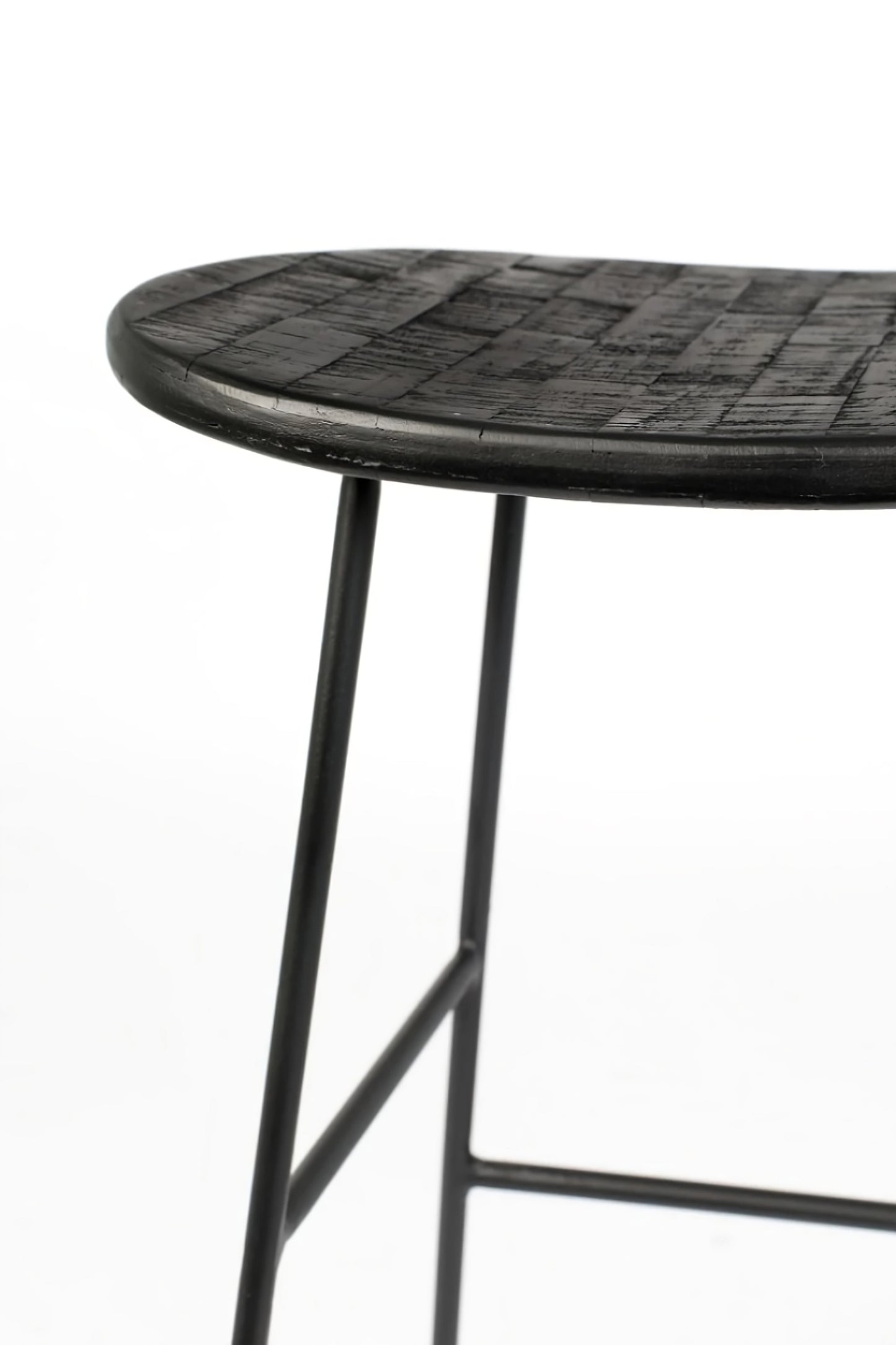 Black Saddle Counter Stool | DF Tangle