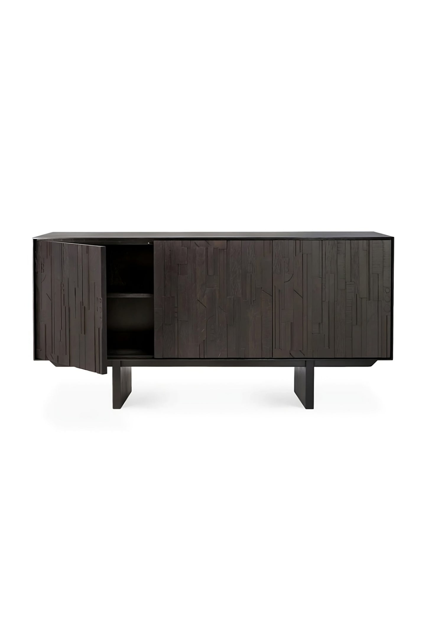 Black Teak Industrial Sideboard | Ethnicraft Mosaic