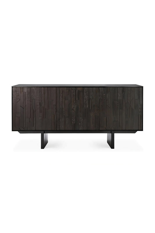 Black Teak Industrial Sideboard | Ethnicraft Mosaic