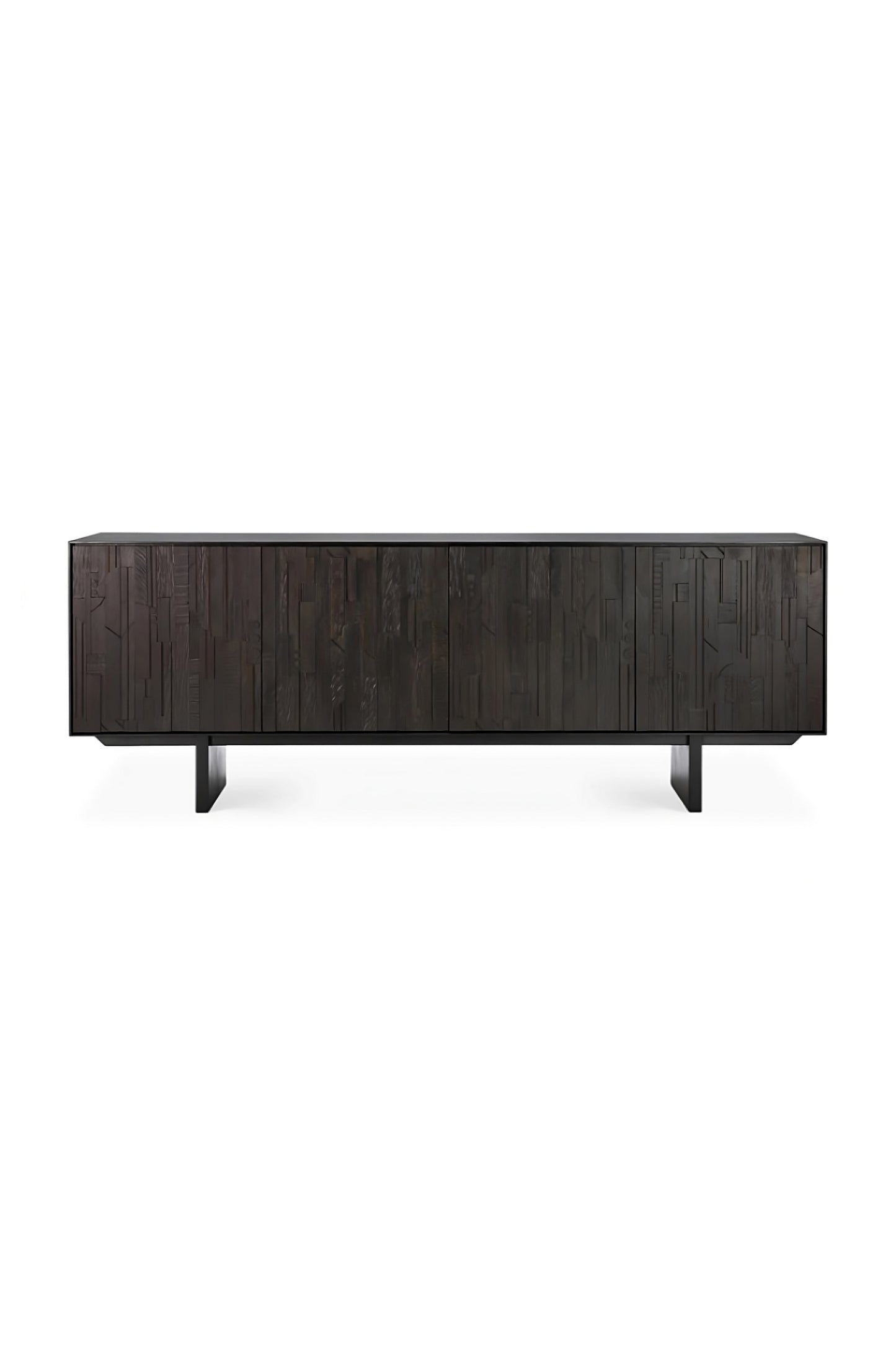 Black Teak Industrial Sideboard | Ethnicraft Mosaic