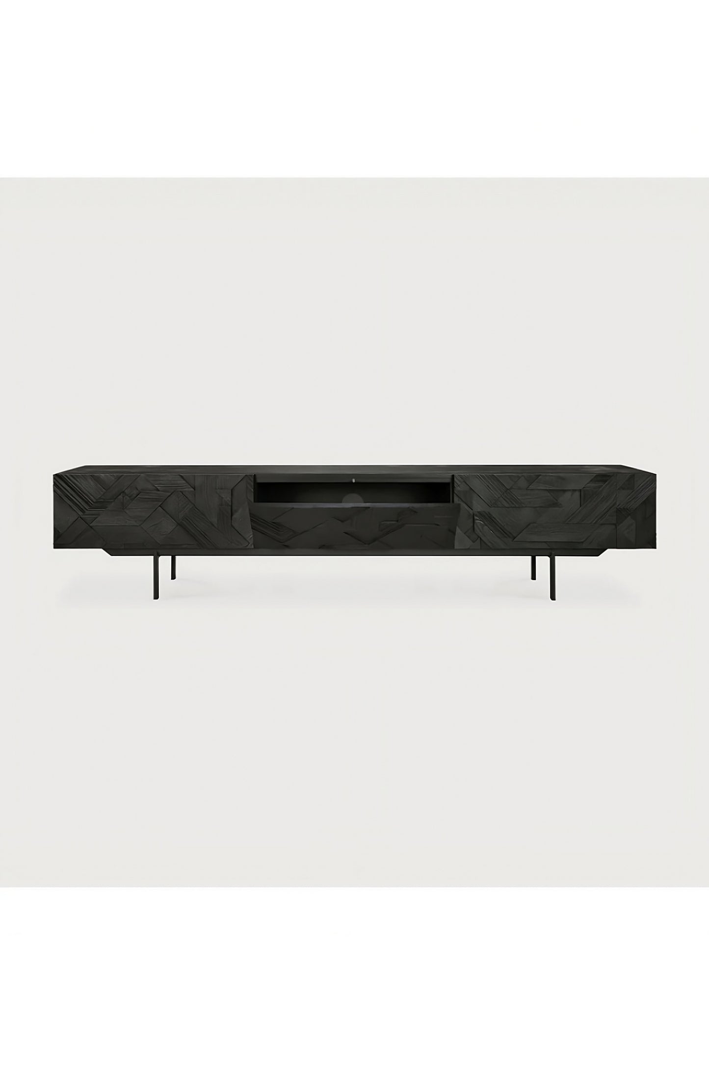 Black Teak Media Unit | Ethnicraft Graphic