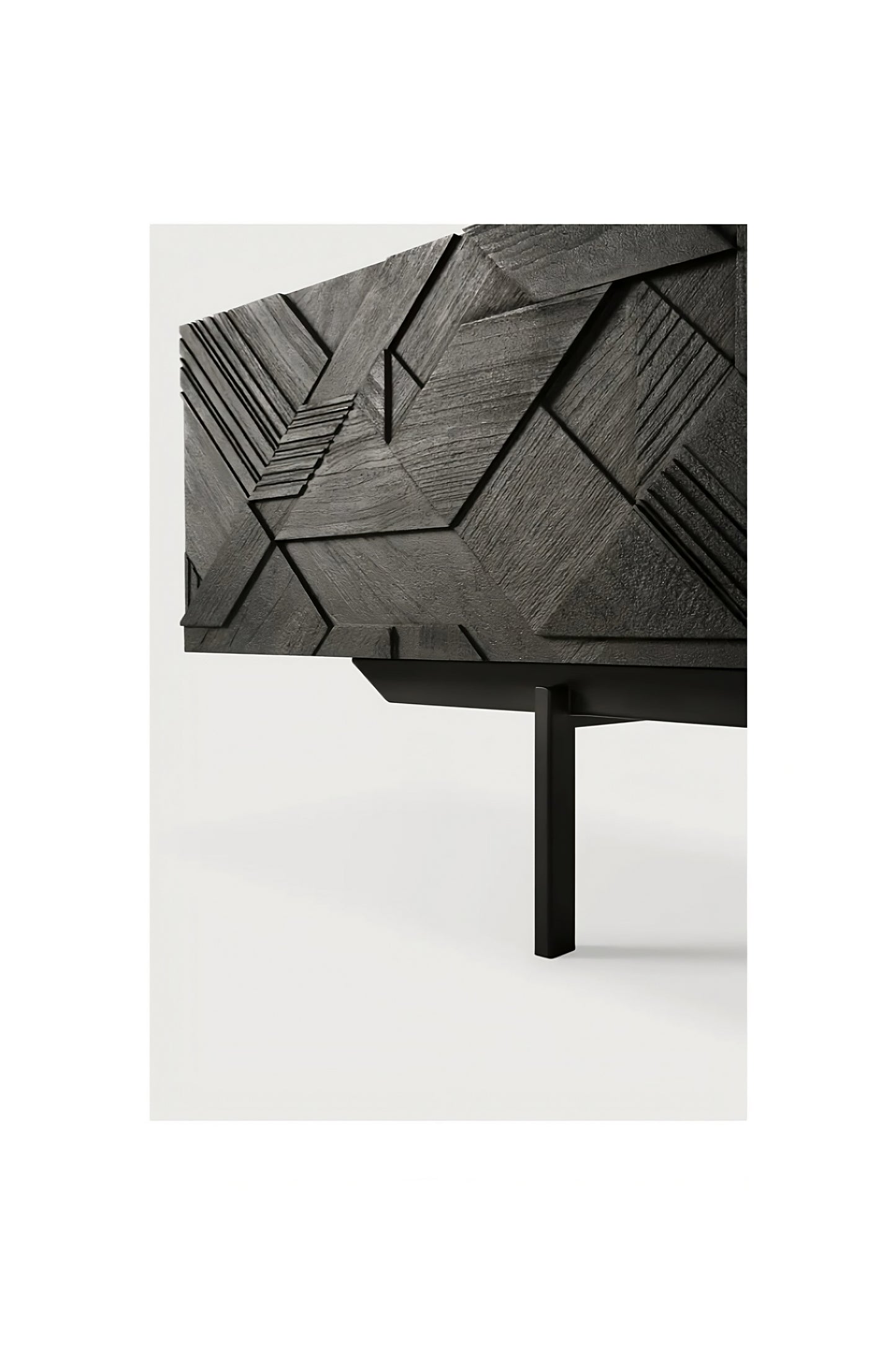 Black Teak Media Unit | Ethnicraft Graphic