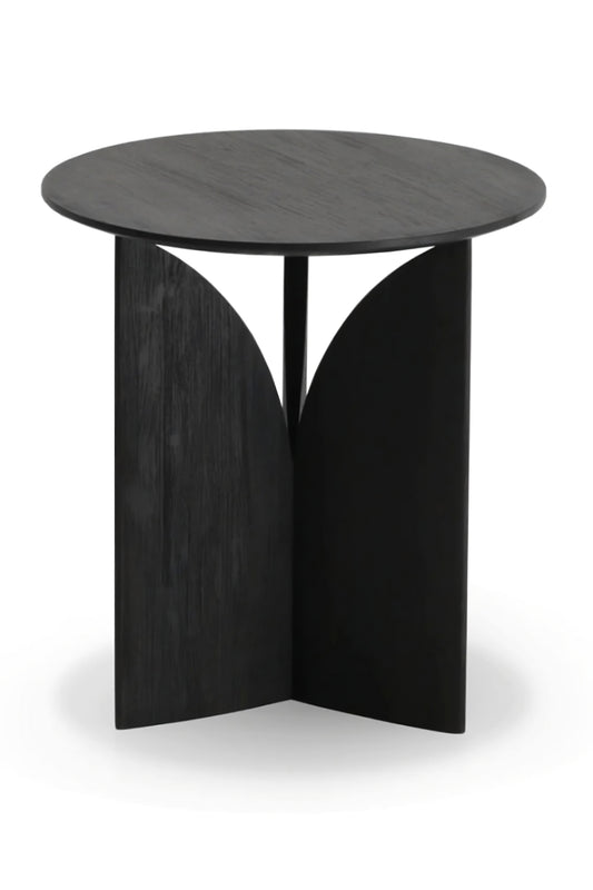 Black Teak Side Table | Ethnicraft Fin