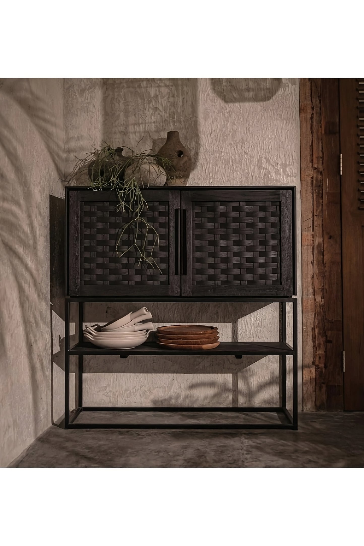 Black Wooden 2-Door High Dresser | dBodhi Karma