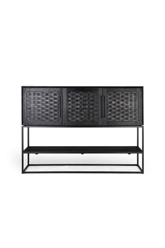 Black Wooden 3-Door High Dresser | dBodhi Karma