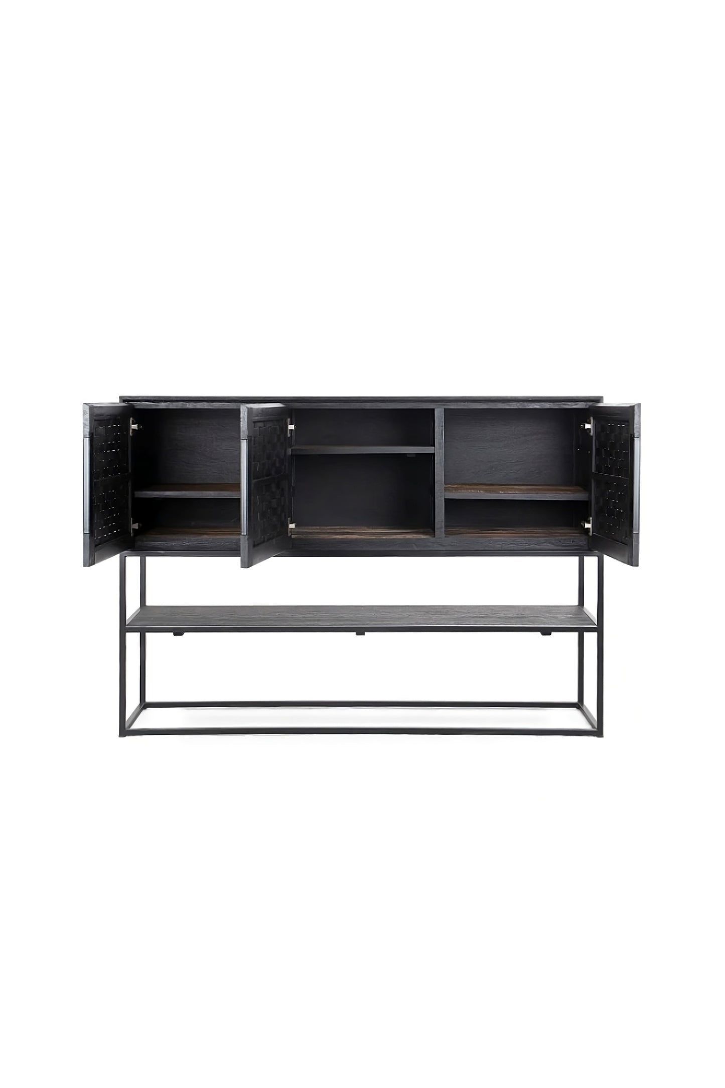 Black Wooden 3-Door High Dresser | dBodhi Karma