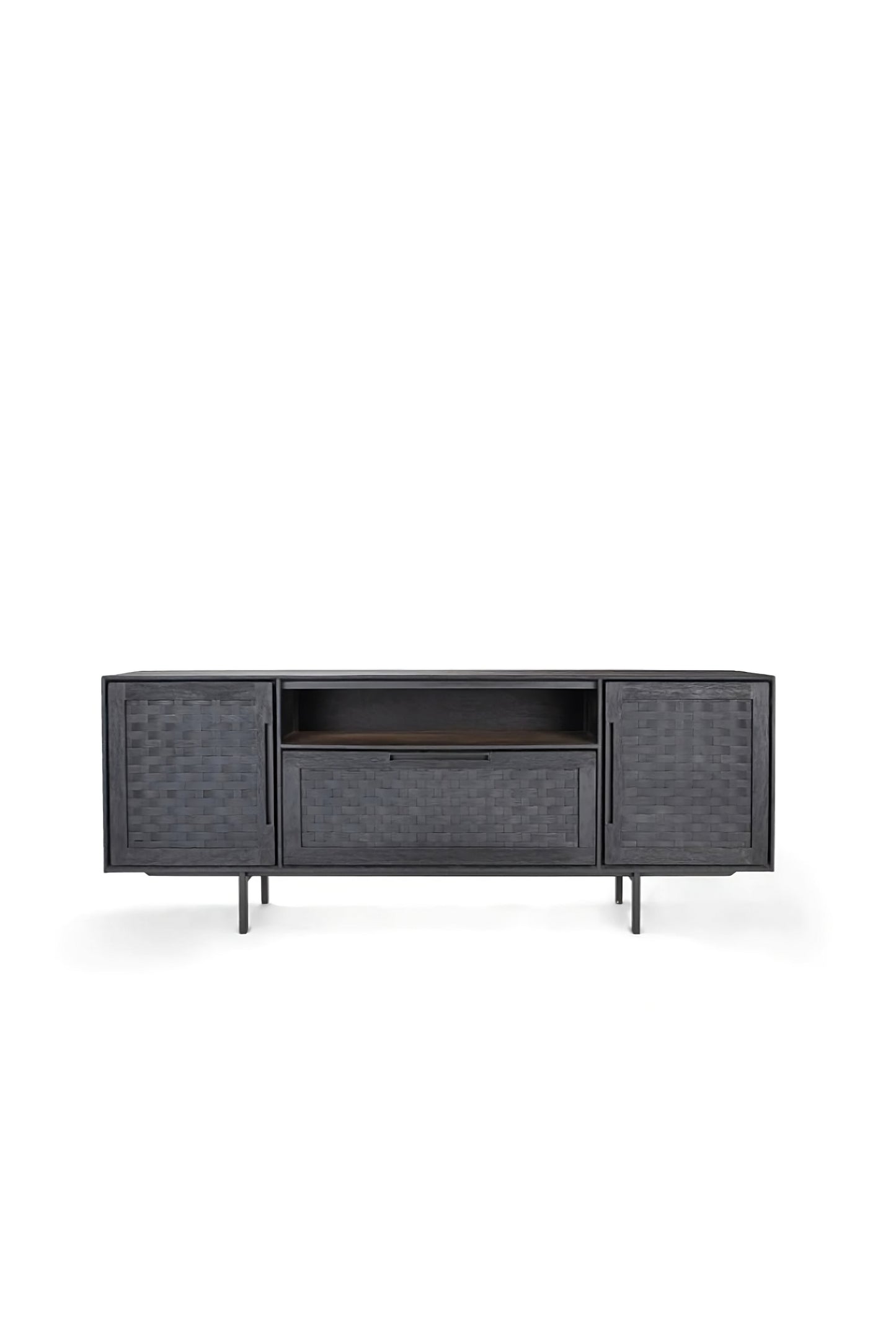 Black Wooden Industrial Low Dresser | dBodhi Karma