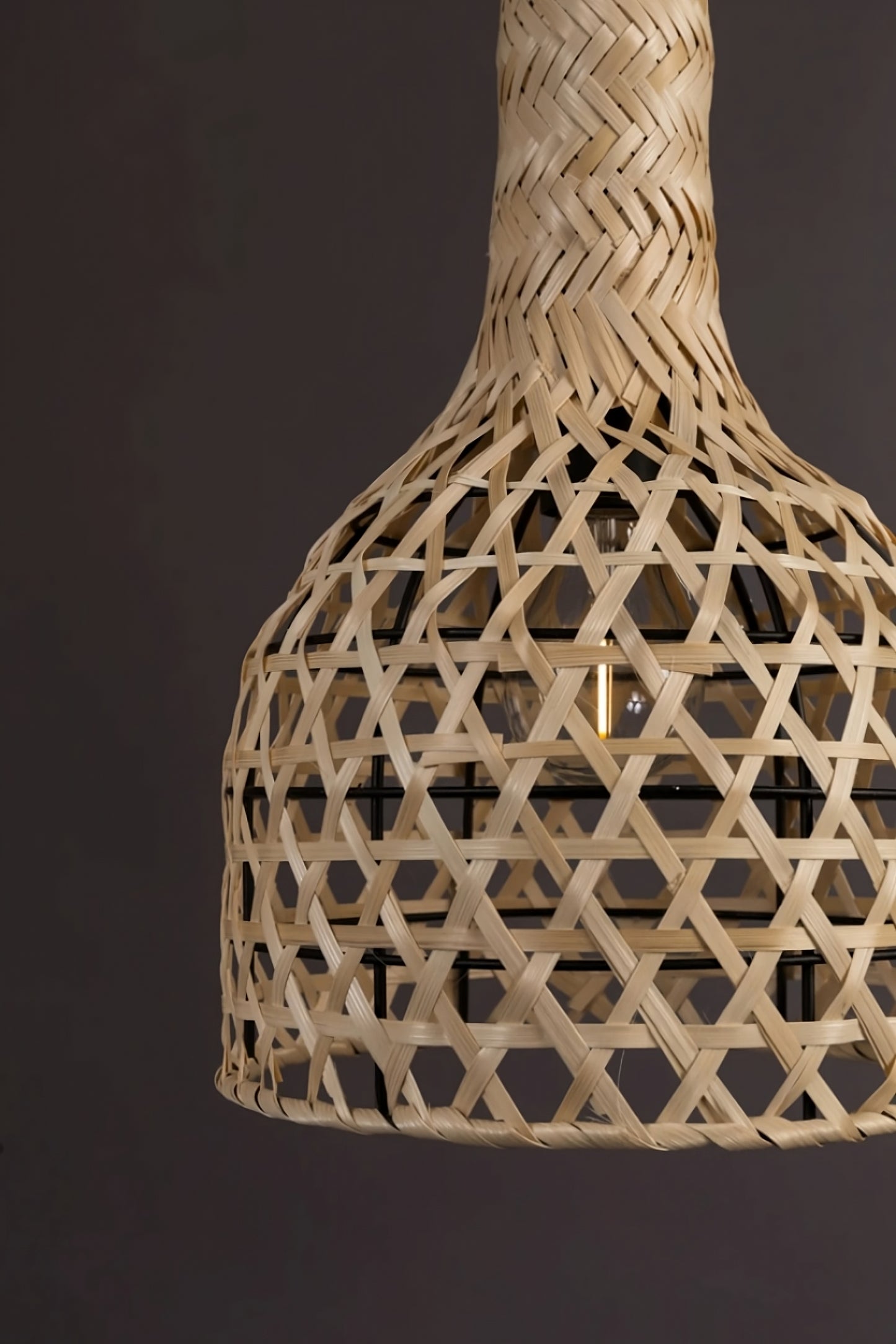 Braided Bamboo Pendant Lamp | Dutchbone Boo