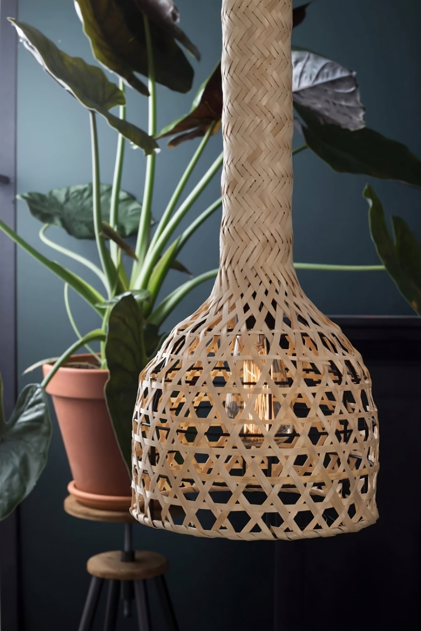 Braided Bamboo Pendant Lamp | Dutchbone Boo