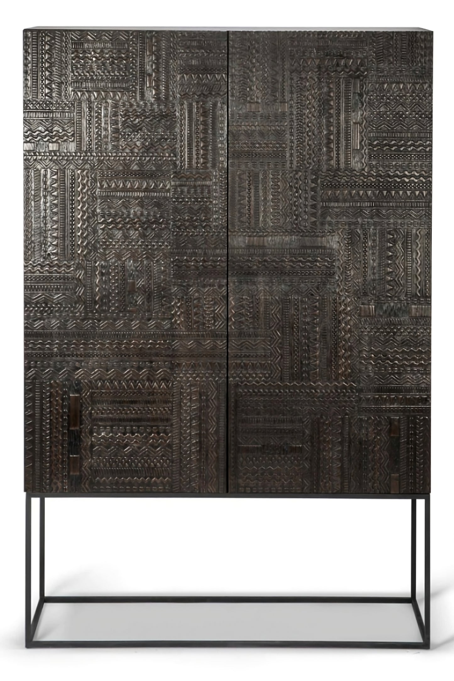 Carved Teak Cabinet | Ethnicraft Tabwa