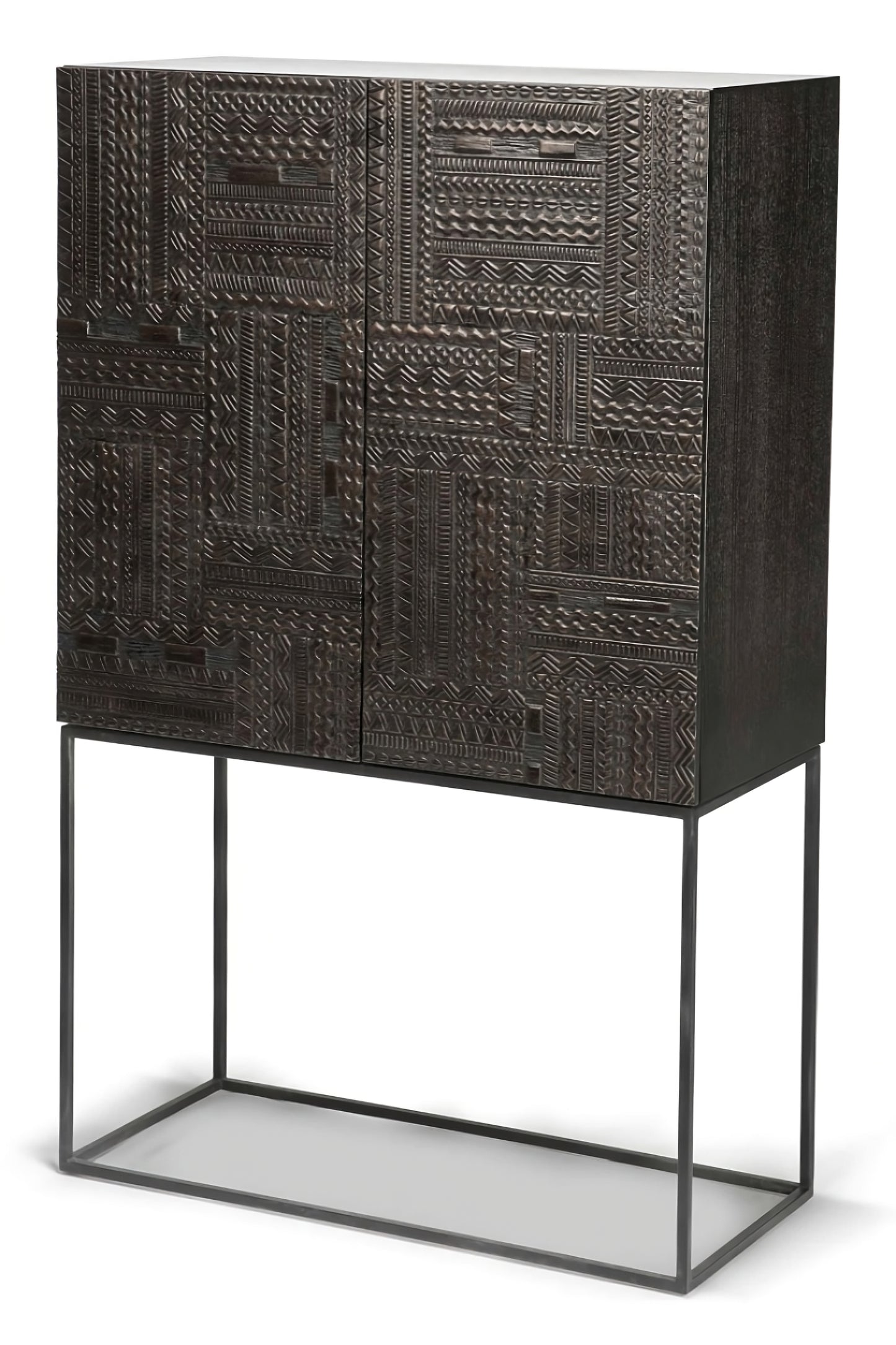 Carved Teak Cabinet | Ethnicraft Tabwa