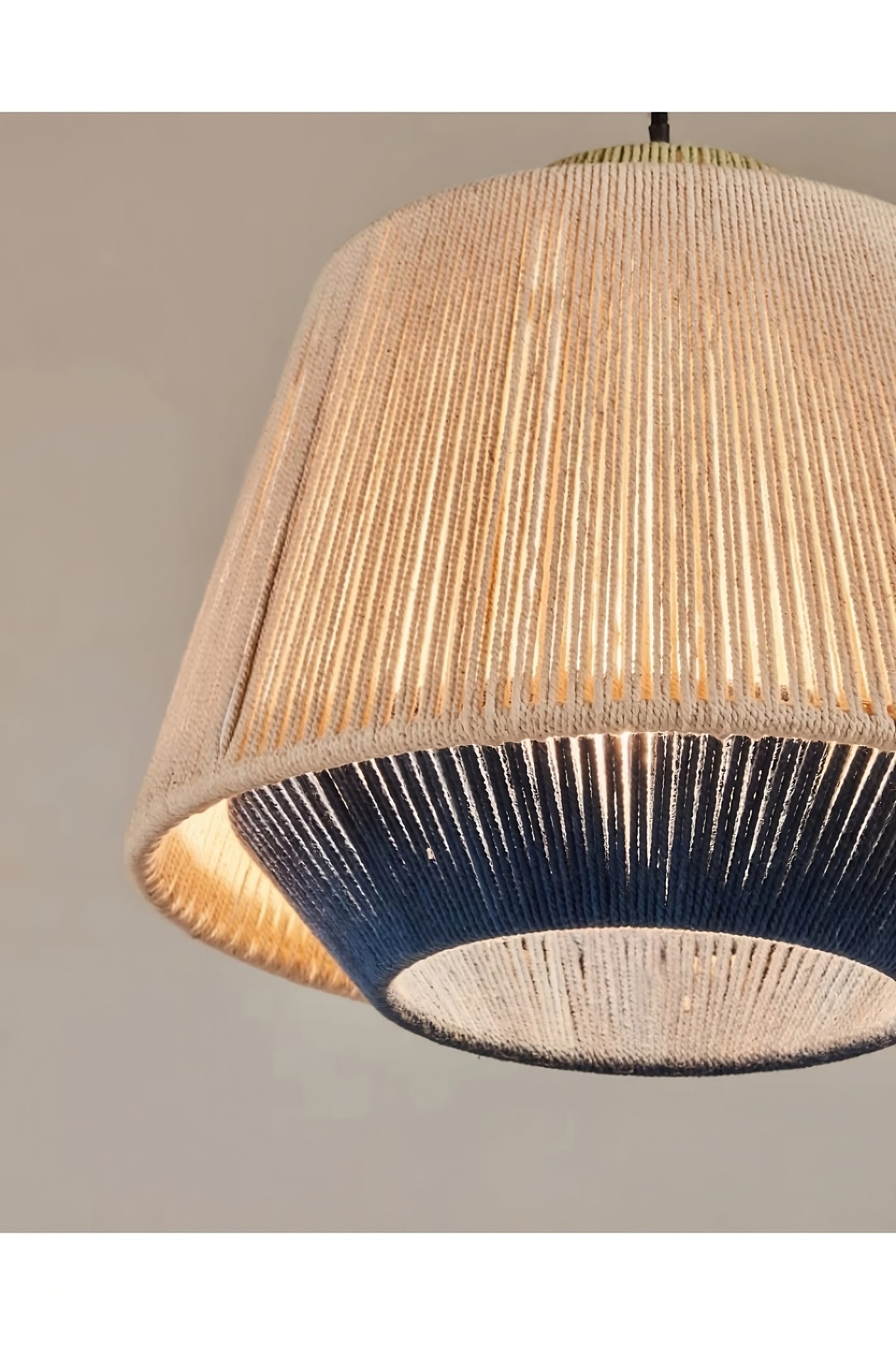 Conical Jute Ceiling Lamp | La Forma Yuvia